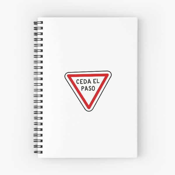 Item preview, yield sign spanish ceda el paso cartoon drawing digital art  designed and sold by Krista Robertson.