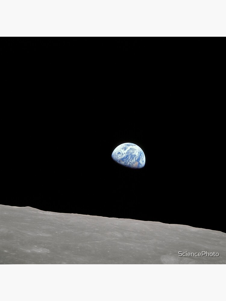 Discover Earthrise over Moon, Apollo 8 (S380/0337) Premium Matte Vertical Poster
