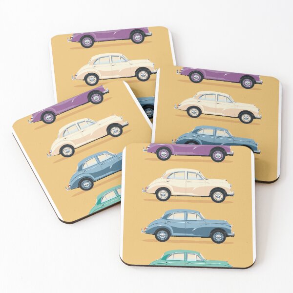 Item preview, 4 Morris Minors designed and sold by CanterburyArt.