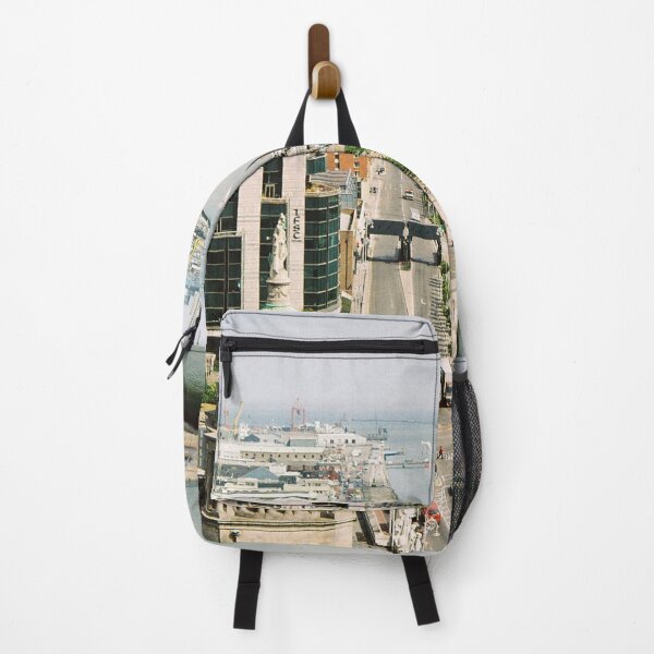 Item preview, River Liffey, IFSC and Dublin Port elevated skyline view designed and sold by dublinprints.