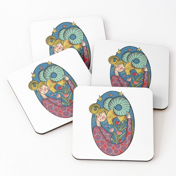 Item preview, Aries Zodiac Sign: The Harmony of Nature, Beauty, and Strength designed and sold by Illustory.