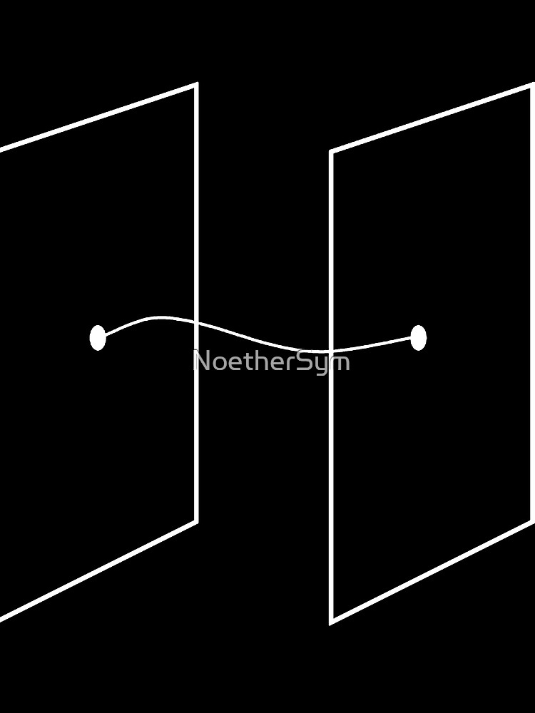 Pañuelo for Sale con la obra «una cuerda abierta estirada entre dos  D-branas, teoría de cuerdas y física» de NoetherSym