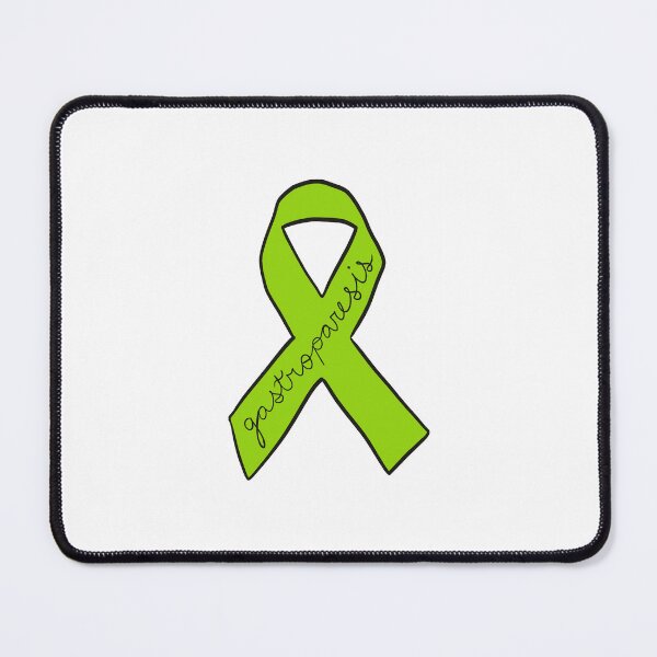 Item preview, Green Gastroparesis Awareness Chronic Illness Ribbon designed and sold by Hannah Anderle.