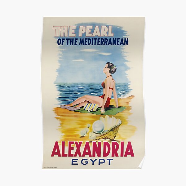 Alexandria,Egypt,Travel Poster Poster