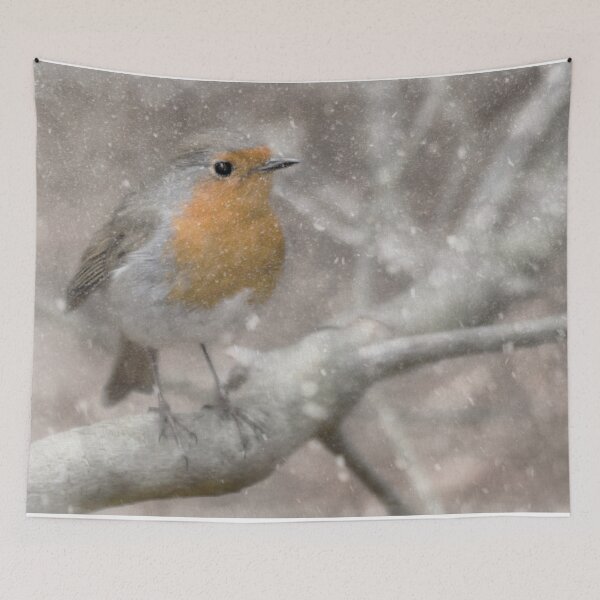 Item preview, Robin in the snow designed and sold by HaleyRedshaw.