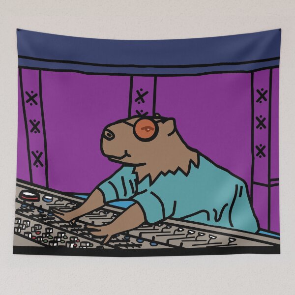Item preview, Music Producer Capybara designed and sold by ellenhenry.