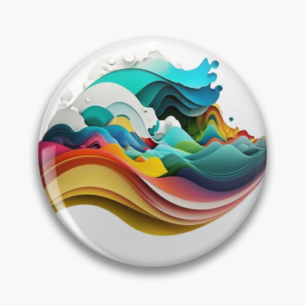 Item preview, Abstract Art Colourful Wave Design designed and sold by EnzoZs.