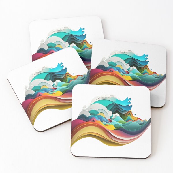 Item preview, Abstract Art Colourful Wave Design designed and sold by EnzoZs.