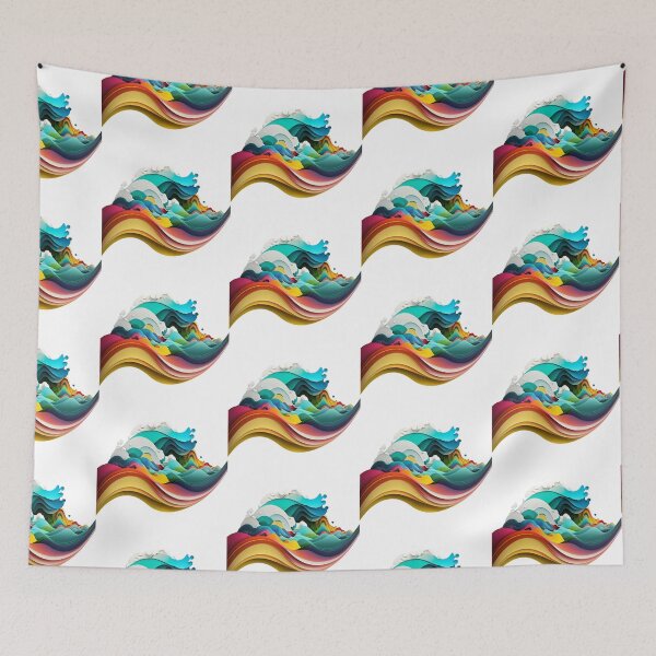 Item preview, Abstract Art Colourful Wave Design designed and sold by EnzoZs.
