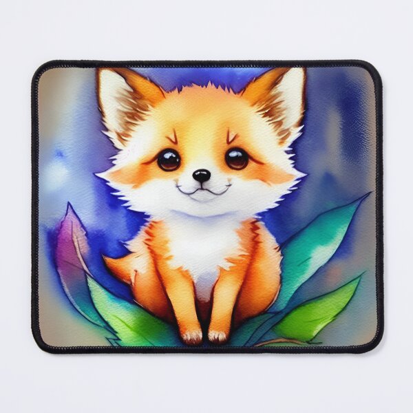 Item preview, Cute little fox sitting designed and sold by Girly-Universe.