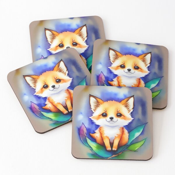 Item preview, Cute little fox sitting designed and sold by Girly-Universe.
