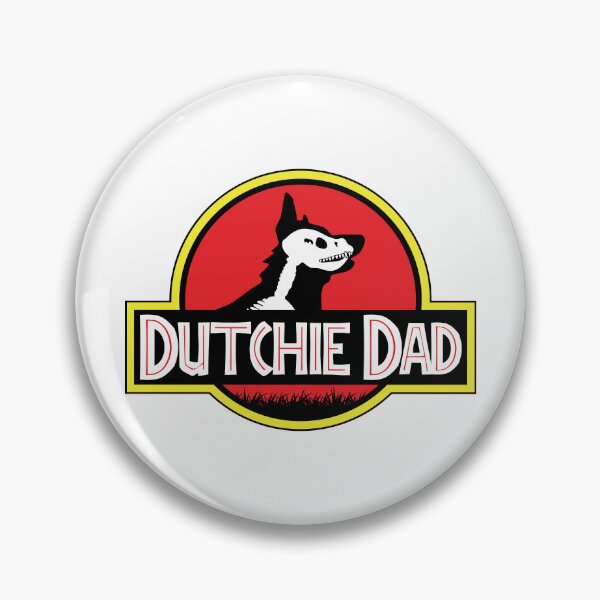 Item preview, (For Bright Background) Jurassic Dutch Shepherd Dad designed and sold by More Cute Dogs.