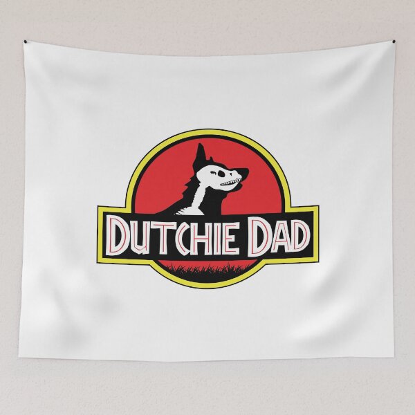 Item preview, (For Bright Background) Jurassic Dutch Shepherd Dad designed and sold by More Cute Dogs.