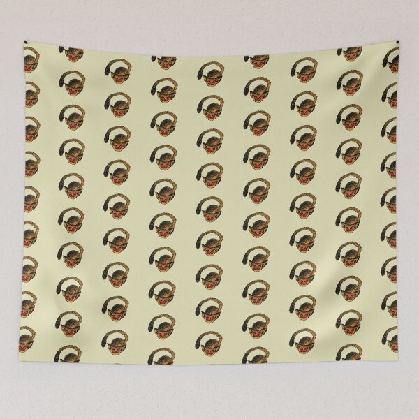Item preview, Round African Bush Baby Painting designed and sold by beanibooi.