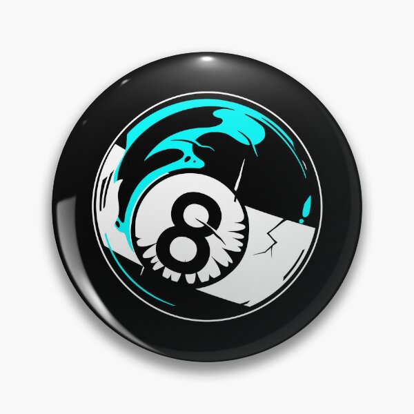 Item preview, Black billiard ball blue color designed and sold by diego75bcn.