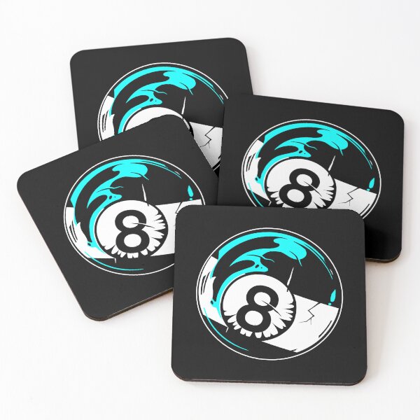 Item preview, Black billiard ball blue color designed and sold by diego75bcn.