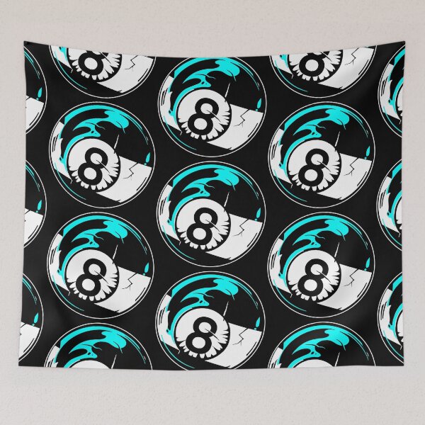 Item preview, Black billiard ball blue color designed and sold by diego75bcn.