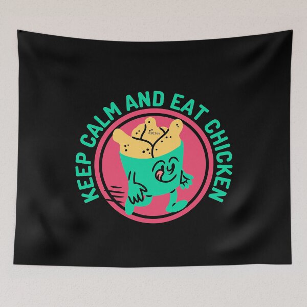 Item preview, Keep Calm And Eat Chicken designed and sold by designerpriti.