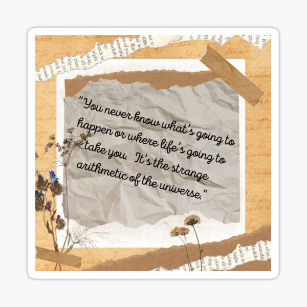 Strange Arithmetic Quote Sticker
