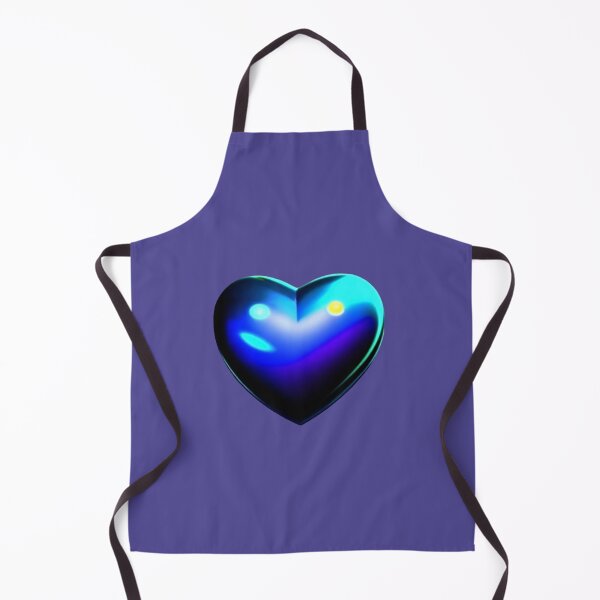 Artikelvorschau, Cute Blue Futuristic Heart  entworfen und verkauft von Digiheart.
