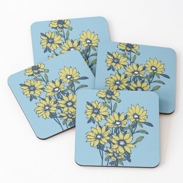 Item preview, vintage botanical garden-yellow blooming flower designed and sold by UnaWu533.