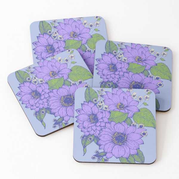 Item preview, vintage botanical garden-purple blooming flower designed and sold by UnaWu533.