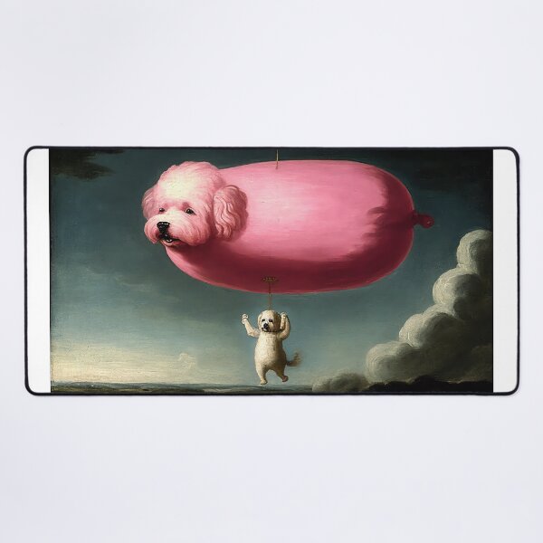 Item preview, Dog and pink balloon dog balloon pink designed and sold by BreimGothe.