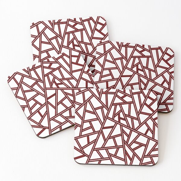 Item preview, Abstract geometric pattern - red. designed and sold by K.S ART.
