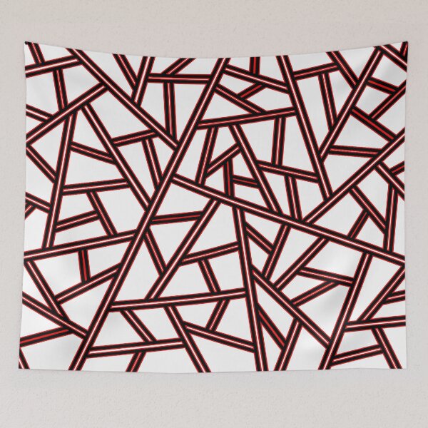 Item preview, Abstract geometric pattern - red. designed and sold by K.S ART.