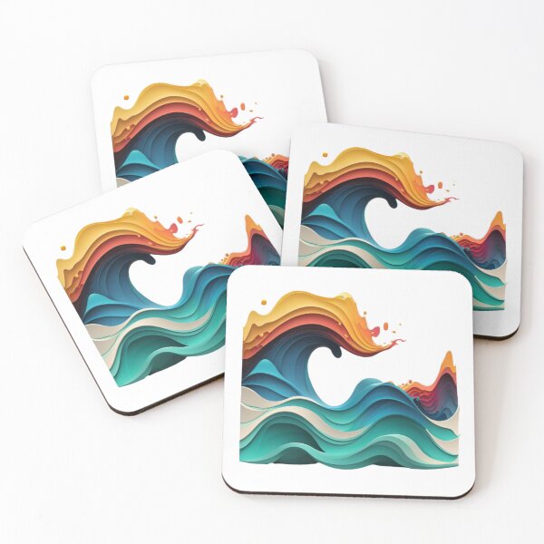 Item preview, Colourful Abstract Art Wave Design designed and sold by EnzoZs.
