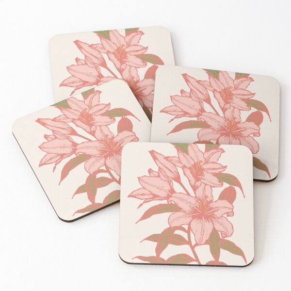Item preview, vintage botanical garden-pink blooming flower designed and sold by UnaWu533.