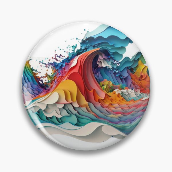 Item preview, Colourful Abstract Art Wave Design Youth Style designed and sold by EnzoZs.