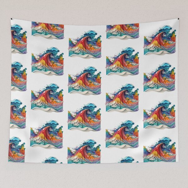 Item preview, Colourful Abstract Art Wave Design Youth Style designed and sold by EnzoZs.