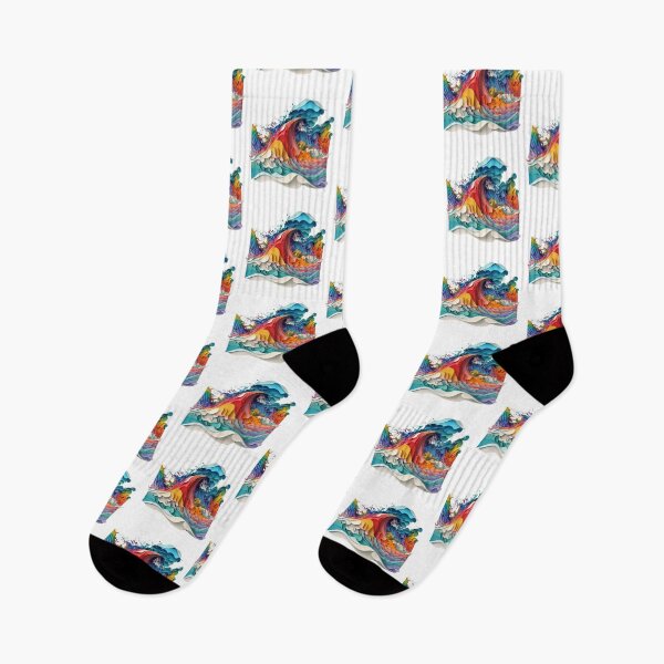 Item preview, Colourful Abstract Art Wave Design Youth Style designed and sold by EnzoZs.