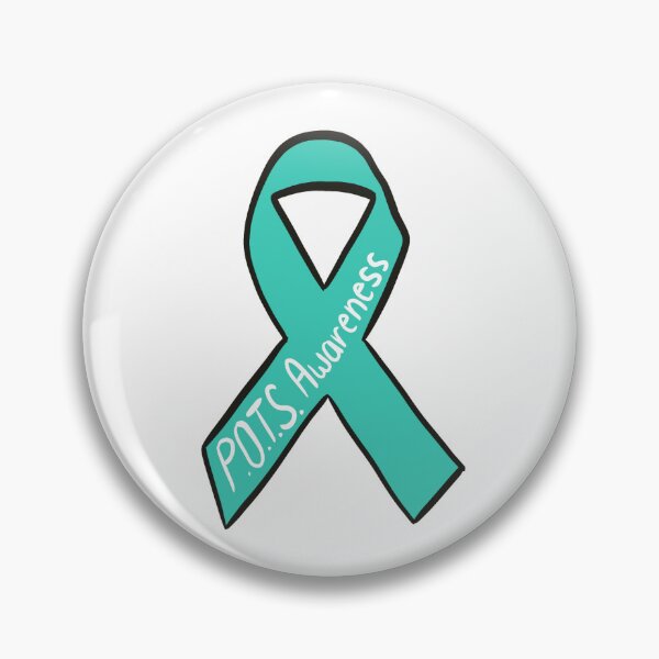 Item preview, POTS Chronic Illness Awareness Teal Ribbon designed and sold by Hannah Anderle.