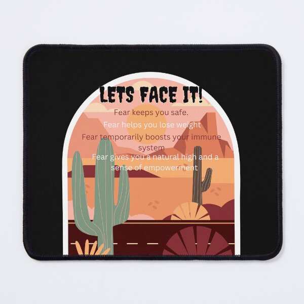 Item preview, Arizona sunset Lets Face It fun way to overcome failure Atychiphobia Distress Typography  designed and sold by gulnaz797.