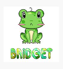 Bridget Frog Photographic Print