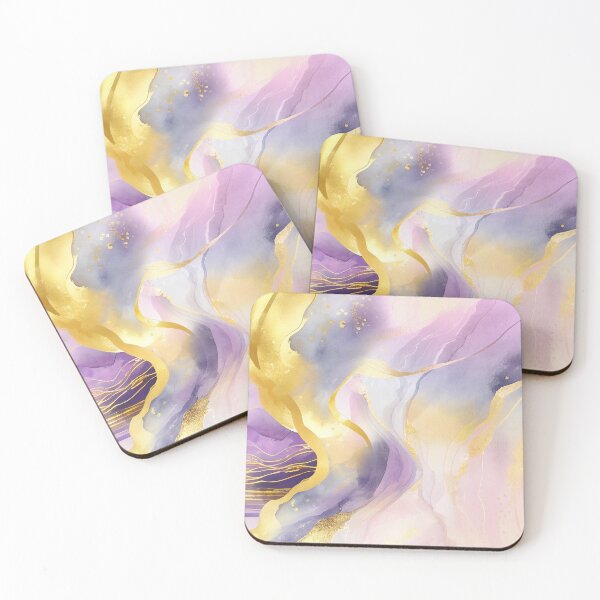 Item preview,  Purple, Gold, Pink Watercolor Washes Modern Backgrounds designed and sold by adlydesigns.