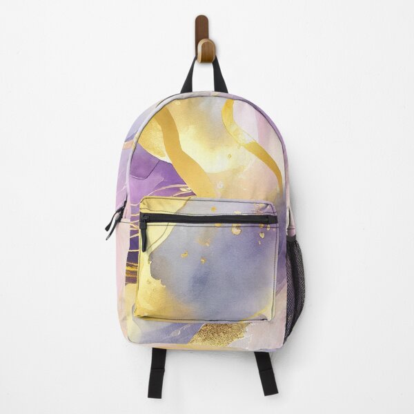 Item preview, Purple, Gold, Pink Watercolor Washes Modern Backgrounds designed and sold by adlydesigns.