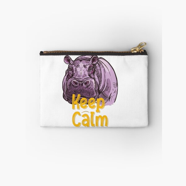 Item preview, Keep Calm with Cute Hippopotamus designed and sold by TaibVVS.