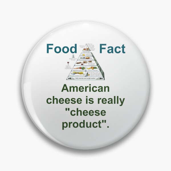 Item preview, American Cheese Is Really Cheese Product  - Food Fact designed and sold by CrankyOldDude.