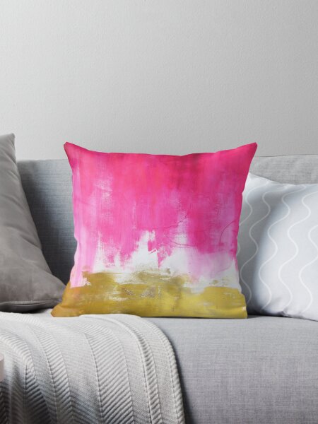 Pink And Gold Pillows Cushions for Sale Redbubble