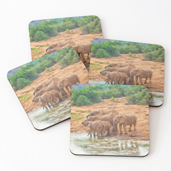 Item preview, Herd of elephants in  South Africa designed and sold by Photopat.