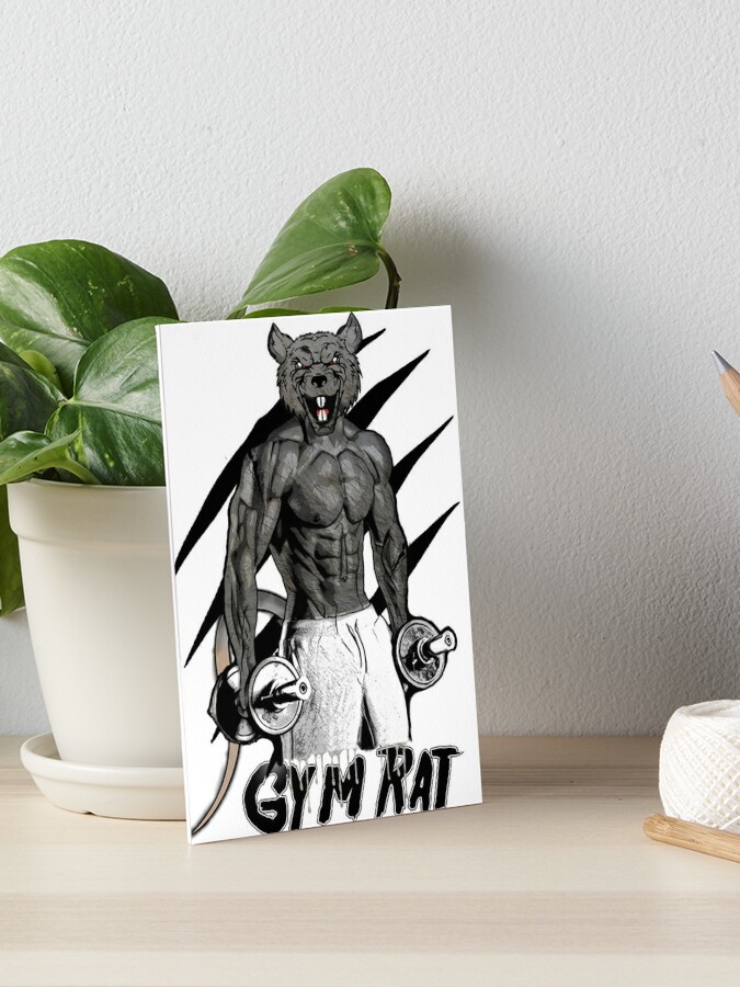 Gym Rat Wall Art, Canvas Prints, Framed Prints, Wall Peels