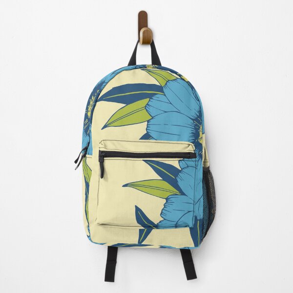 Item preview, vintage botanical garden-blue blooming flower designed and sold by UnaWu533.