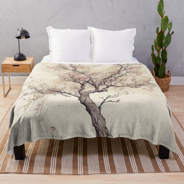 Item preview, Minimalist Antique Peach Tree Sketch Art Printable  designed and sold by Abili-Tees.