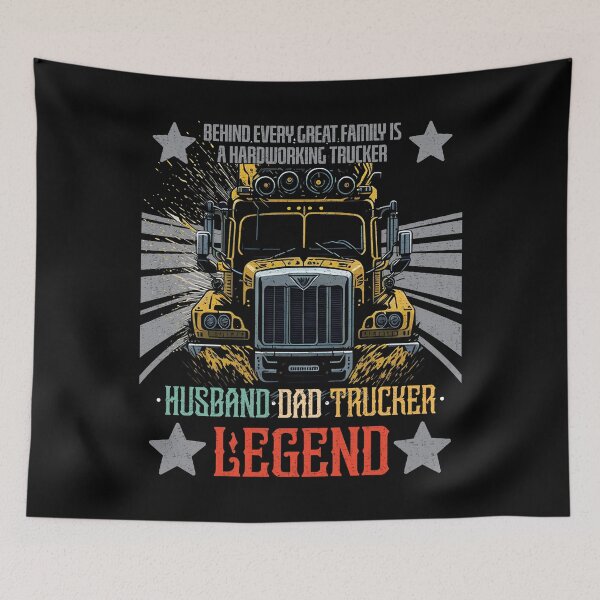 Item preview, Husband Dad Trucker Legend - Funny Trucker designed and sold by VichallanStudio.