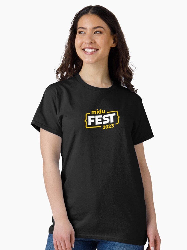 Imagen 1 de 7, Camiseta clásica con la obra MiduFest, diseñada y vendida por midu-dev.