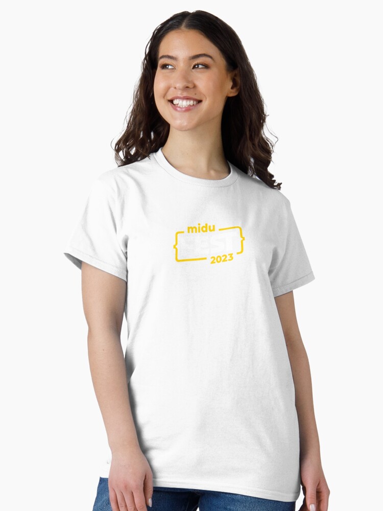 Imagen 2 de 7, Camiseta clásica con la obra MiduFest, diseñada y vendida por midu-dev.