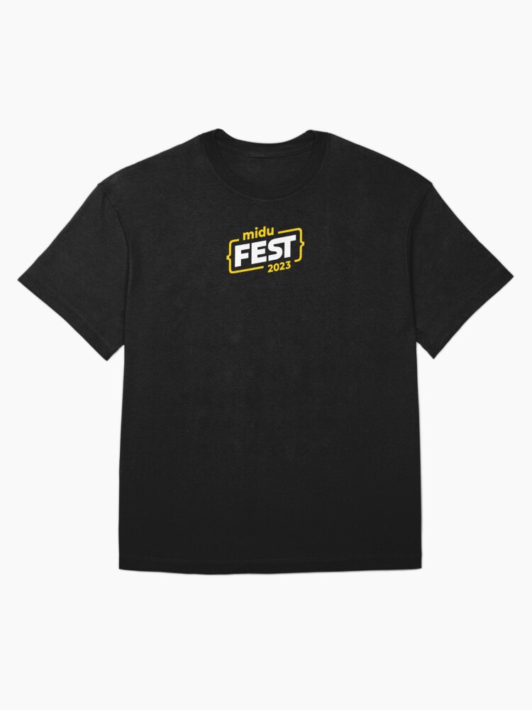 Imagen 3 de 7, Camiseta oversize con la obra MiduFest, diseñada y vendida por midu-dev.